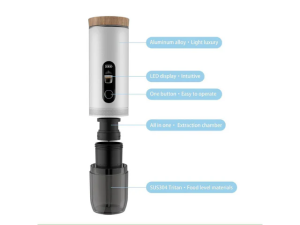 ⁦MaxxPresso Portable 2-in-1 بدون فوامة Espresso Coffee Maker - M3+ Gift 🎁 30 Nespresso Capsule⁩ - الصورة ⁦3⁩