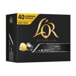 Lor Onyx- 40 Capsules - Intensity 12 - Compatible with Nespresso