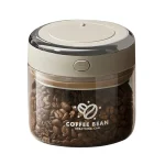 حافظة حبوب القهوة زجاج محكمة الإغلاق ٥٠٠ملى