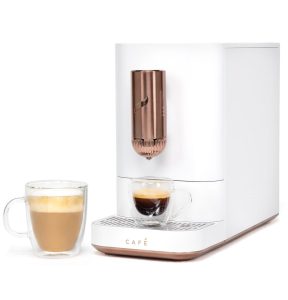 Espresso Machine Cafe Affetto Automatic Matte White – ماكينة اسبريسو اوتوماتيك مع Milk Frother ضمان سنة