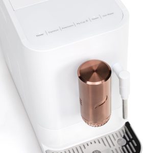 ⁦Espresso Machine Cafe Affetto Automatic Matte White – ماكينة اسبريسو اوتوماتيك مع Milk Frother ضمان سنة⁩ - الصورة ⁦2⁩