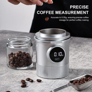 ⁦كوب جرعات رقمى لون سيلفر - Coffee Dosing Cup⁩ - الصورة ⁦2⁩