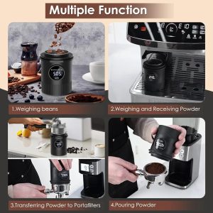 ⁦كوب جرعات رقمى دائرى لون أسود - Coffee Dosing Cup⁩ - الصورة ⁦4⁩