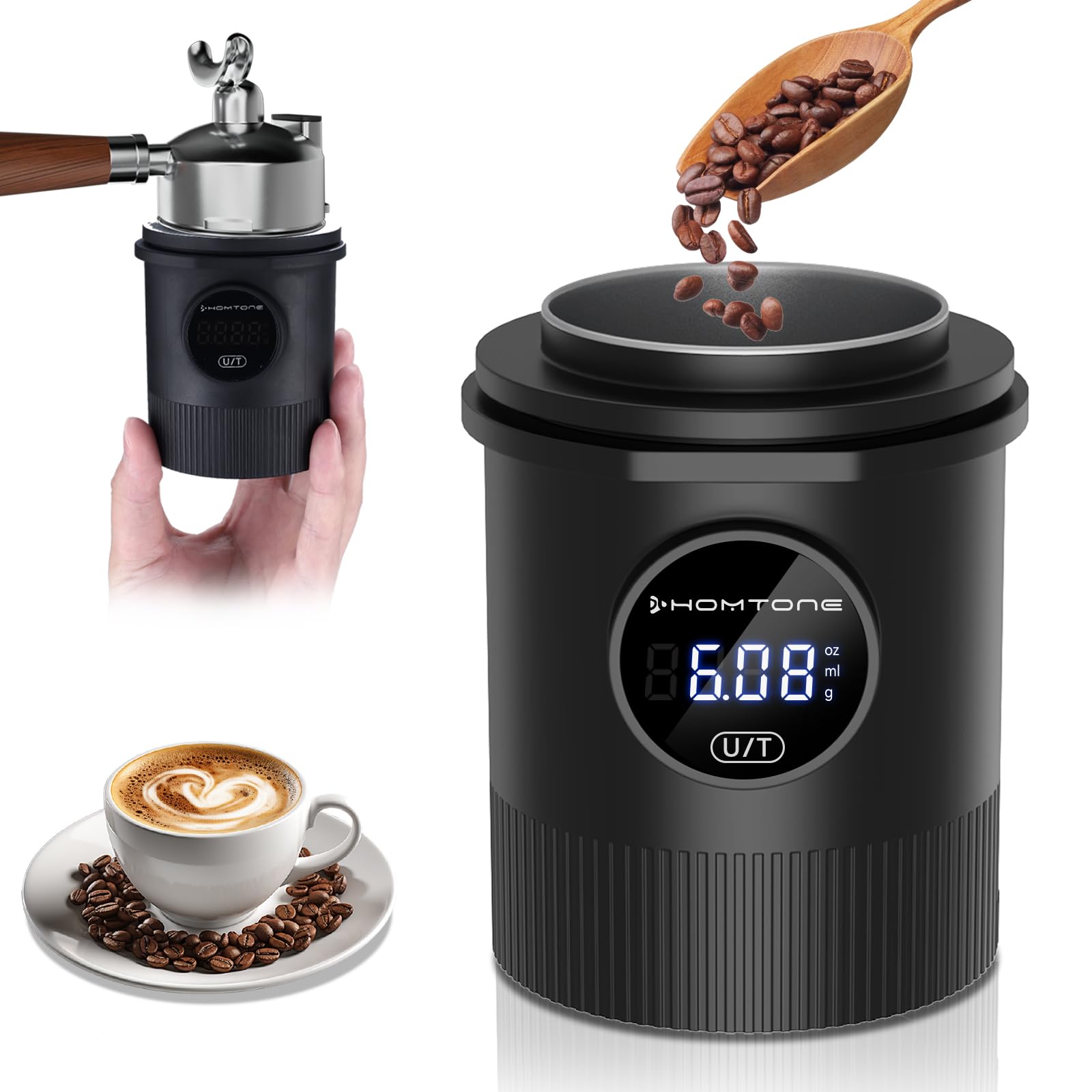 WhatsApp Image 2026-03-06 at 12.29.39 AM (4) كوب جرعات رقمى دائرى لون أسود - Coffee Dosing Cup - الصورة 1