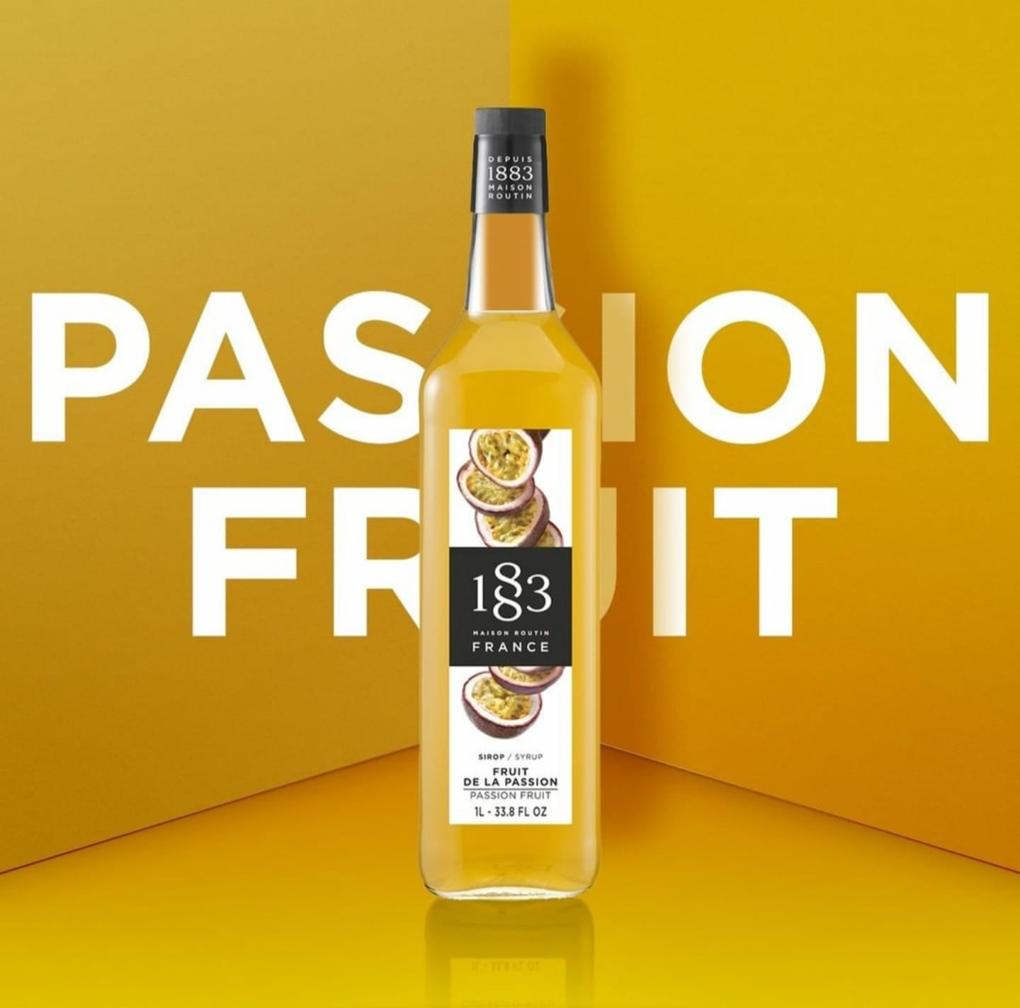 1883 - Passion Fruit Syrup - 1L 1883 - Passion Fruit Syrup - 1L