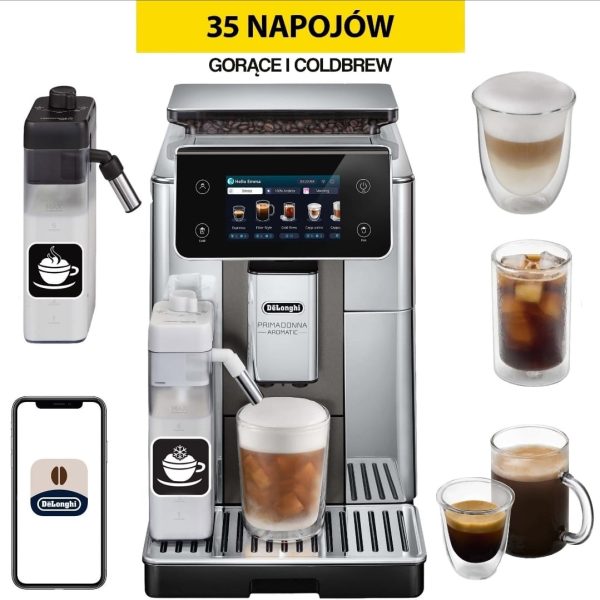 De'Longhi PrimaDonna Aromatic ECAM630.75.TM - ماكينة قهوة ديلونجي بريما دونا اروماتيك