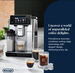 ⁦De'Longhi PrimaDonna Aromatic ECAM630.75.TM - ماكينة قهوة ديلونجي بريما دونا اروماتيك⁩ - الصورة ⁦18⁩