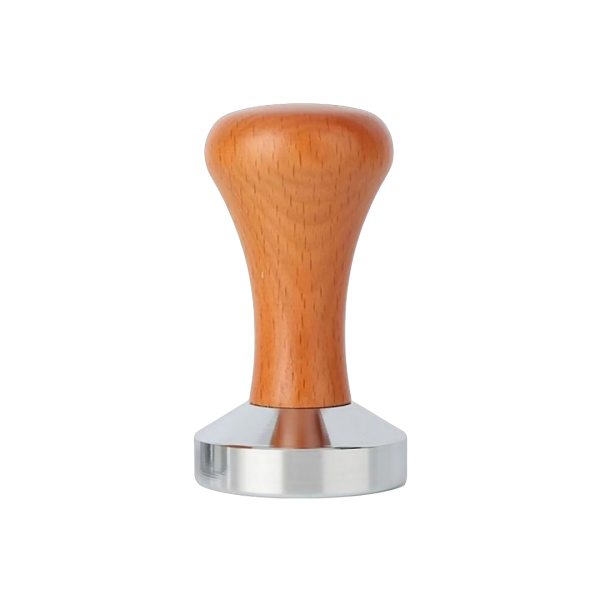 تامب استانلس يد خشبى 51 مل - Coffee Tamper - stainless steel- wood handle 51 mm