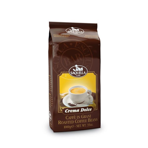 Saquella Crema Dolce – Whole Beans – 1kg