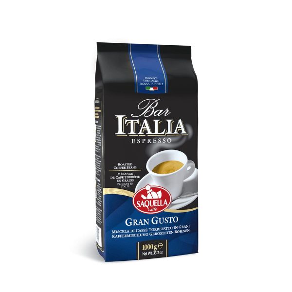 Saquella Bar Italia Gran Gusto Bar – Whole Beans – 1000g