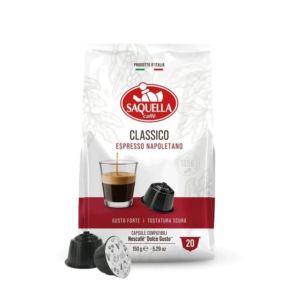 Saquella Dolce Gusto Classico Espresso – 20 capsules