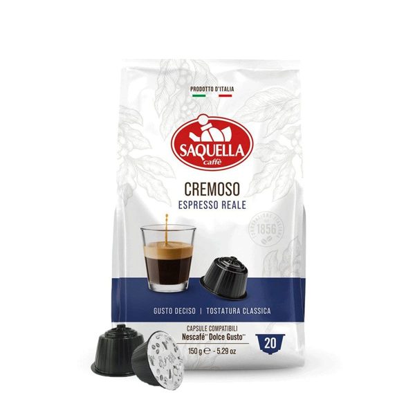 Saquella Dolce Gusto Cremoso Espresso – 20 capsules